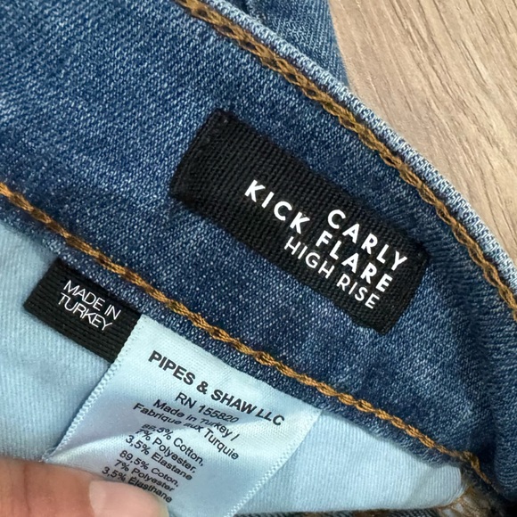 Veronica Beard Carly Kick-Flare Jean Bright Blue Size 24/00‎ Ankle Crop Stretch - Picture 8 of 9